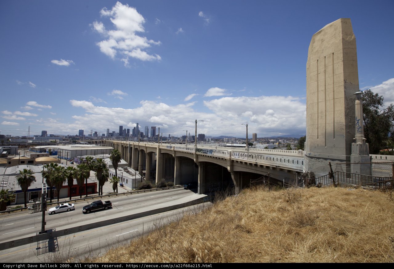 Overpass Freeway with Blue Sky