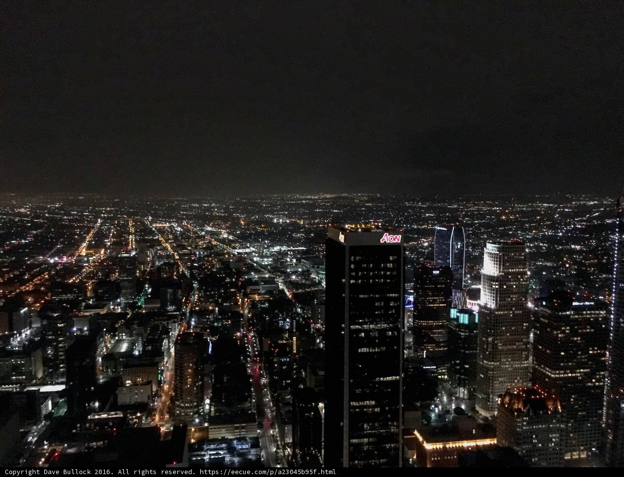 Nightscape from the LA Skyscraper