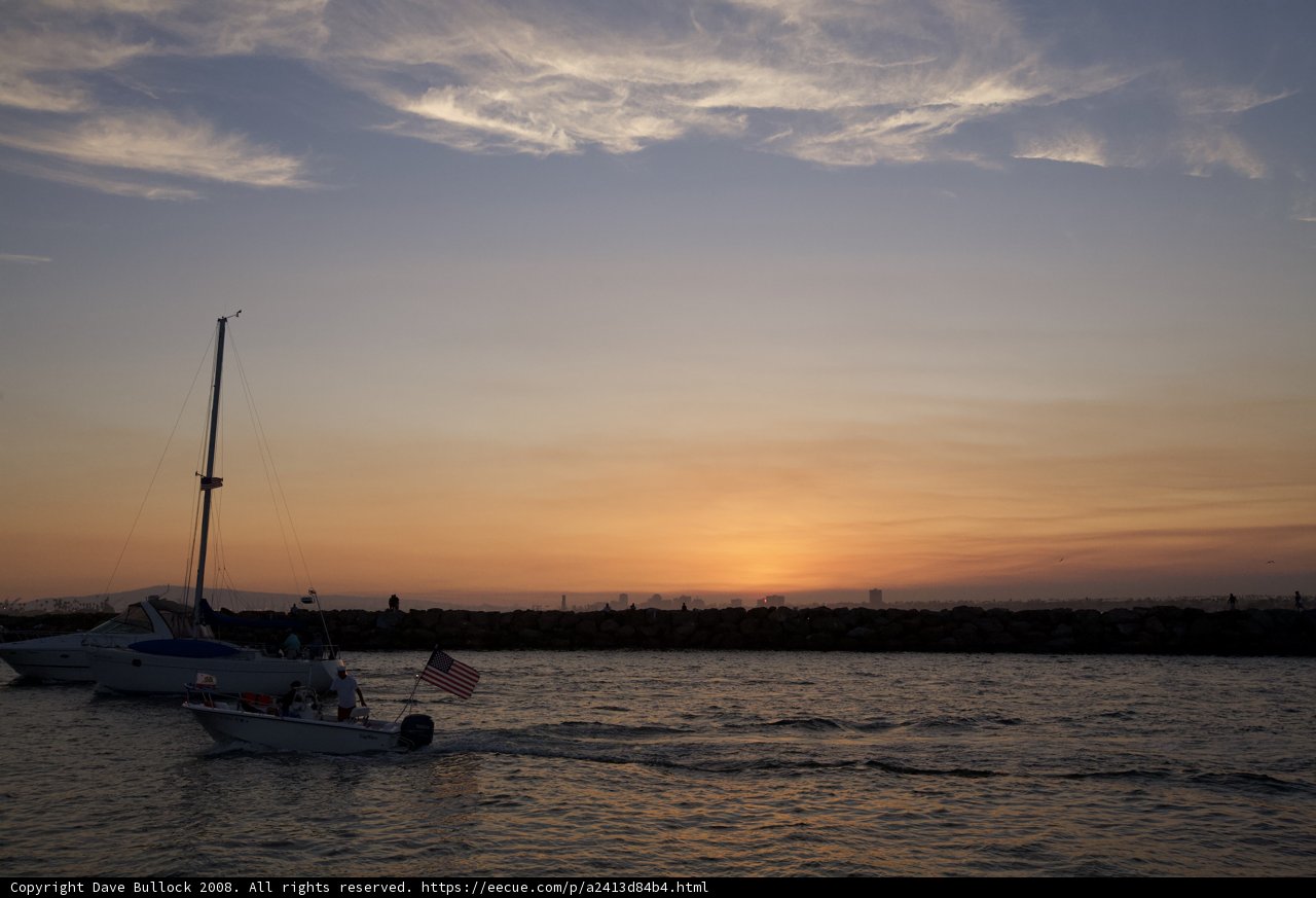 Patriotic Sunset Sailing