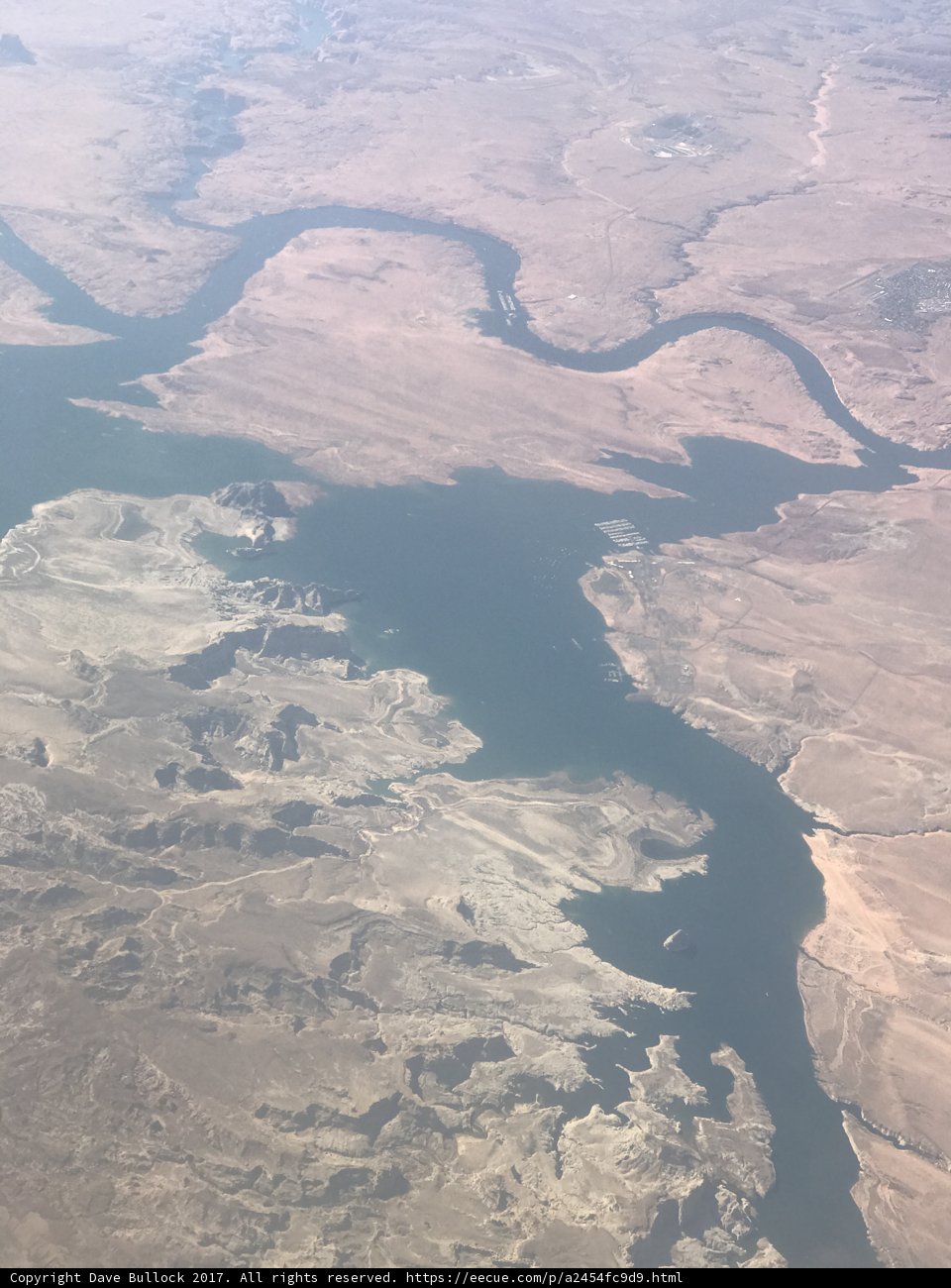 Aerial View of Lake Mead and the Colorado River