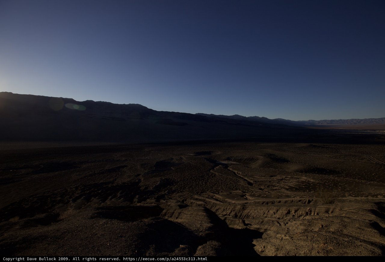 Plateau Sunset in Death Valley