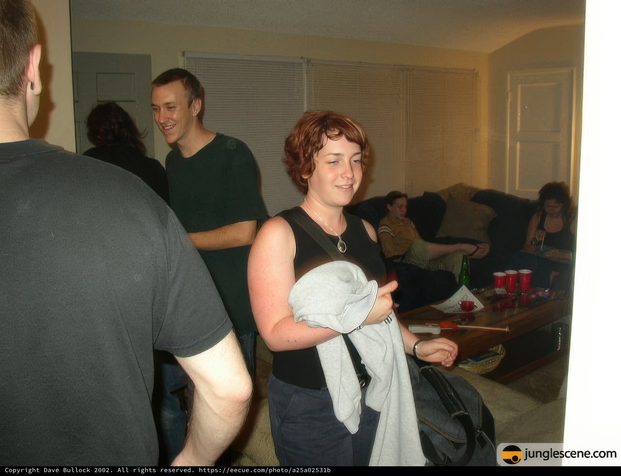 Group Portrait in a Cozy Living Room