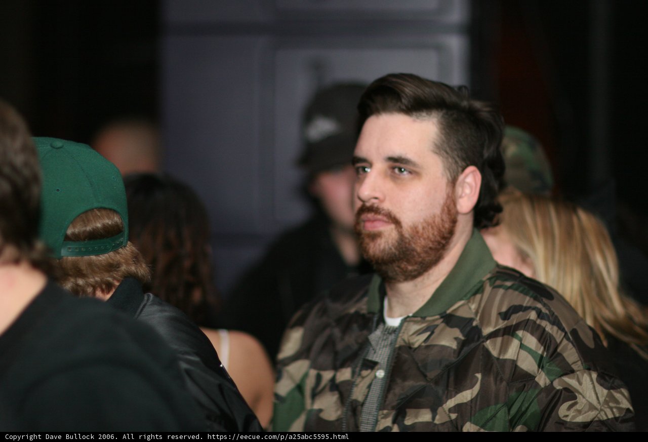 Camo-Bearded Partygoer