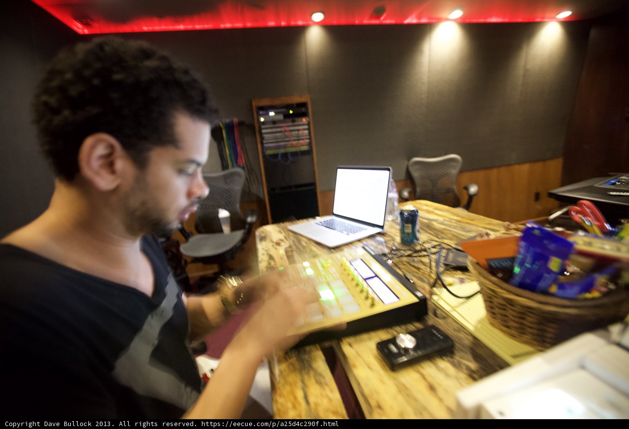 Laptop Work in the Recording Studio