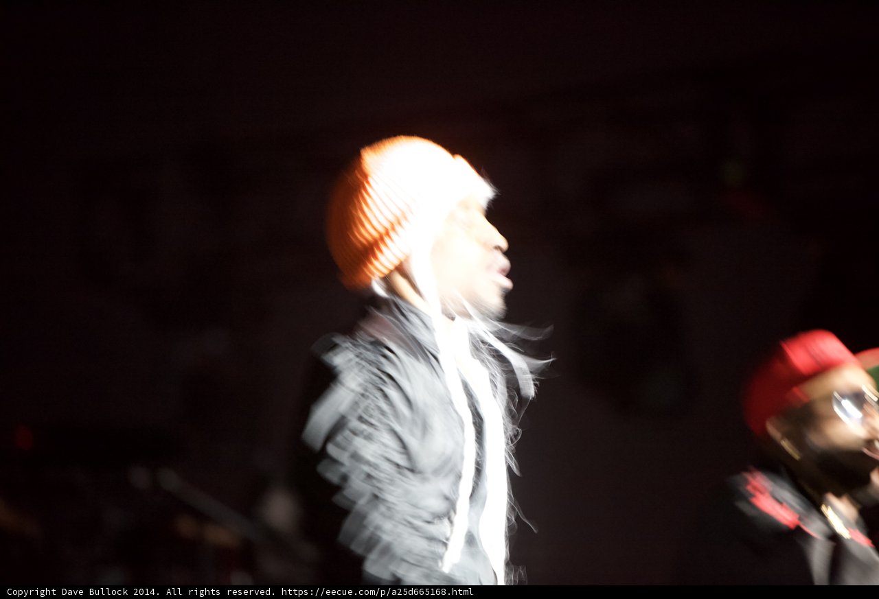 On Stage in Black Jackets and Hats