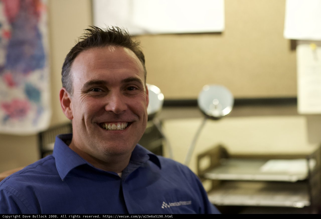 Happy Blue Shirt Portrait