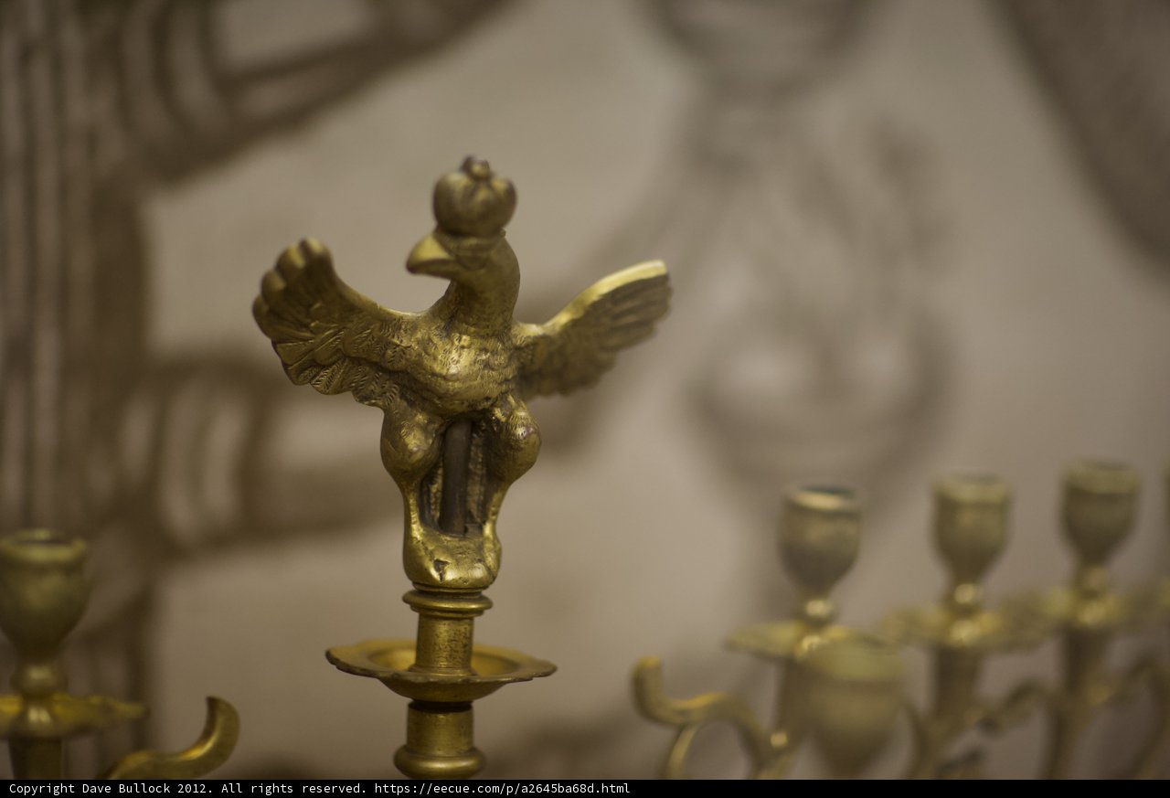 The Golden Bird on a Candle Holder
