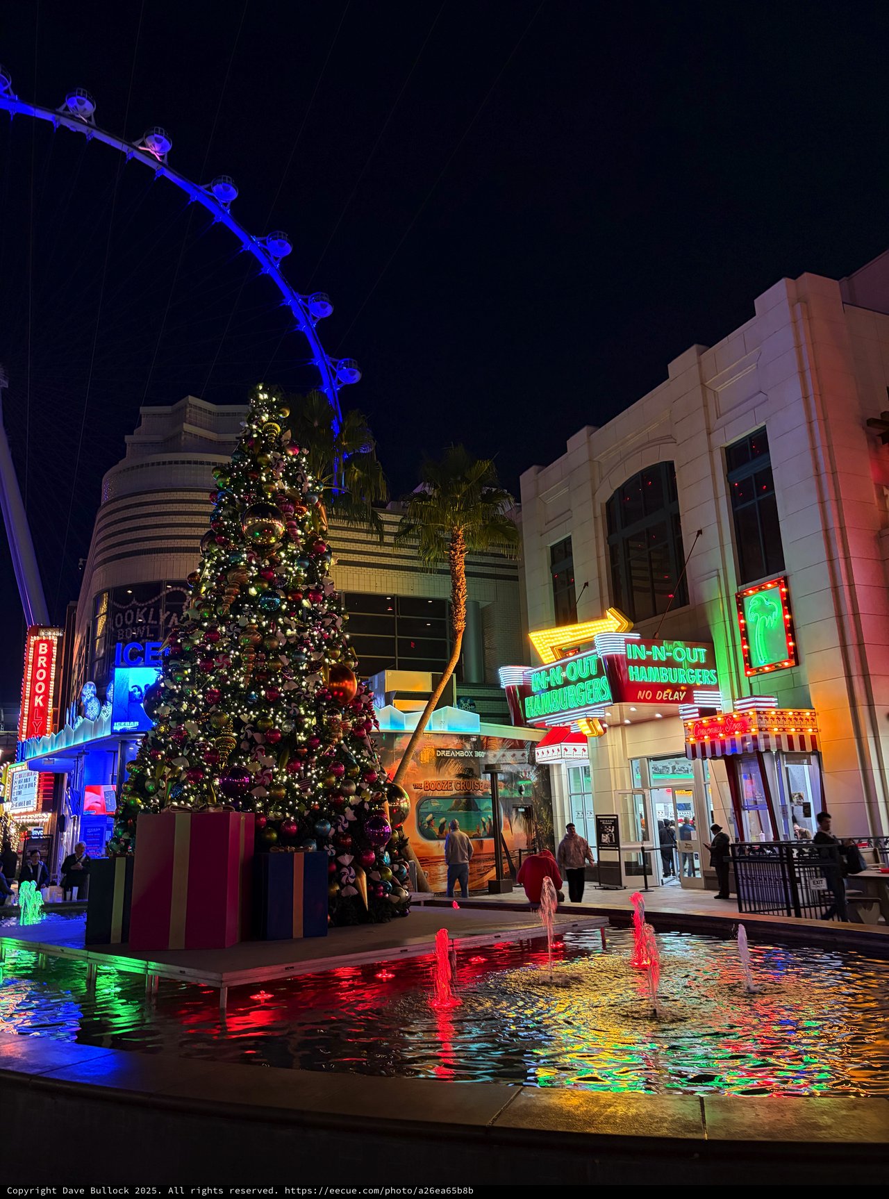 Holiday Festivities at Universal CityWalk at Night