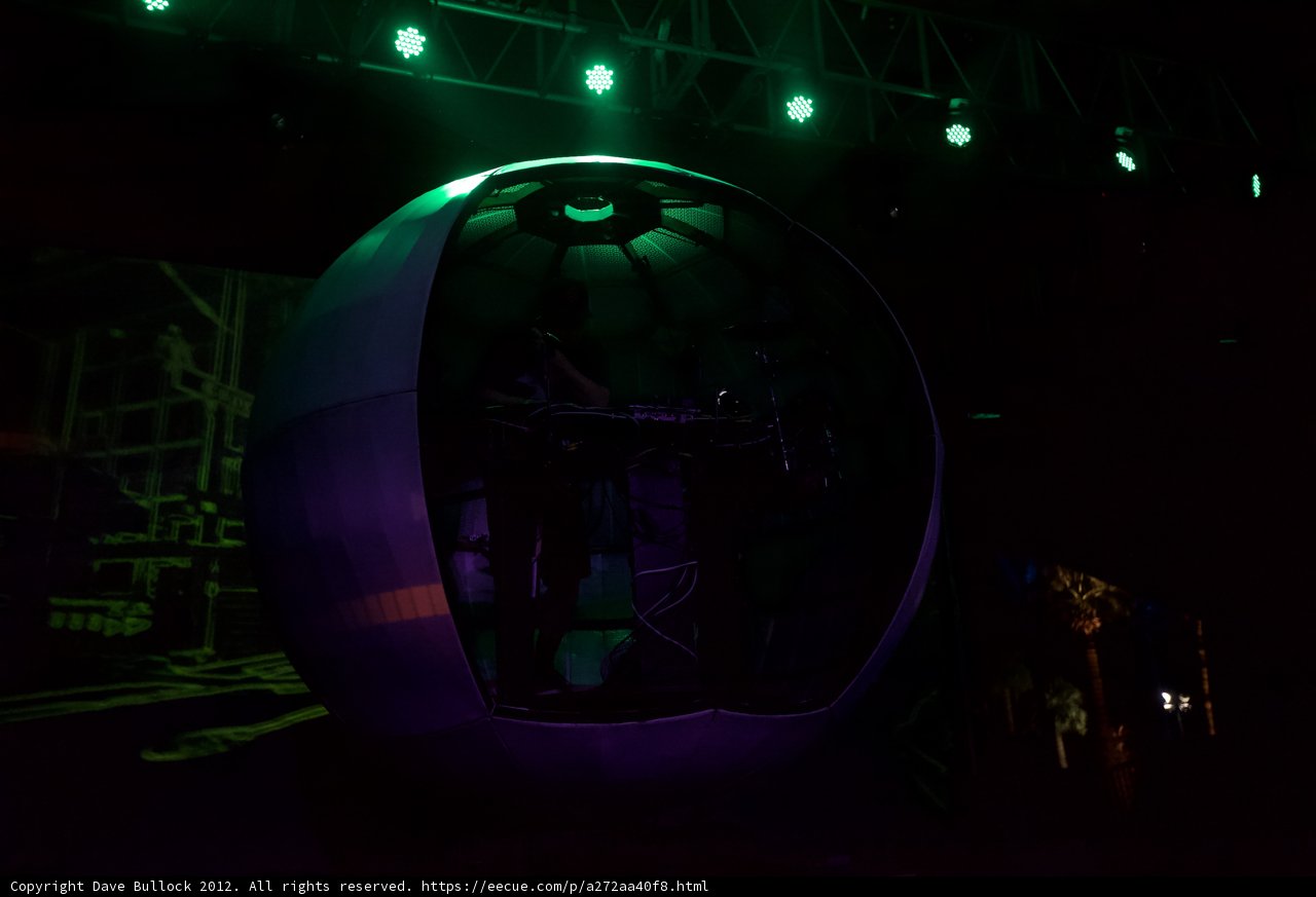 Green and Purple Stage Lights Illuminate Concert