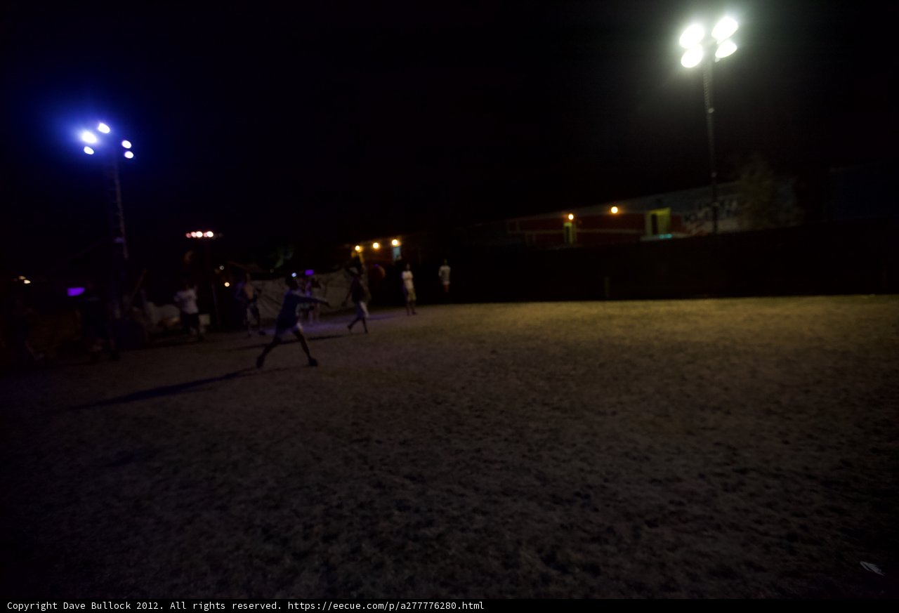 Nighttime Soccer Game