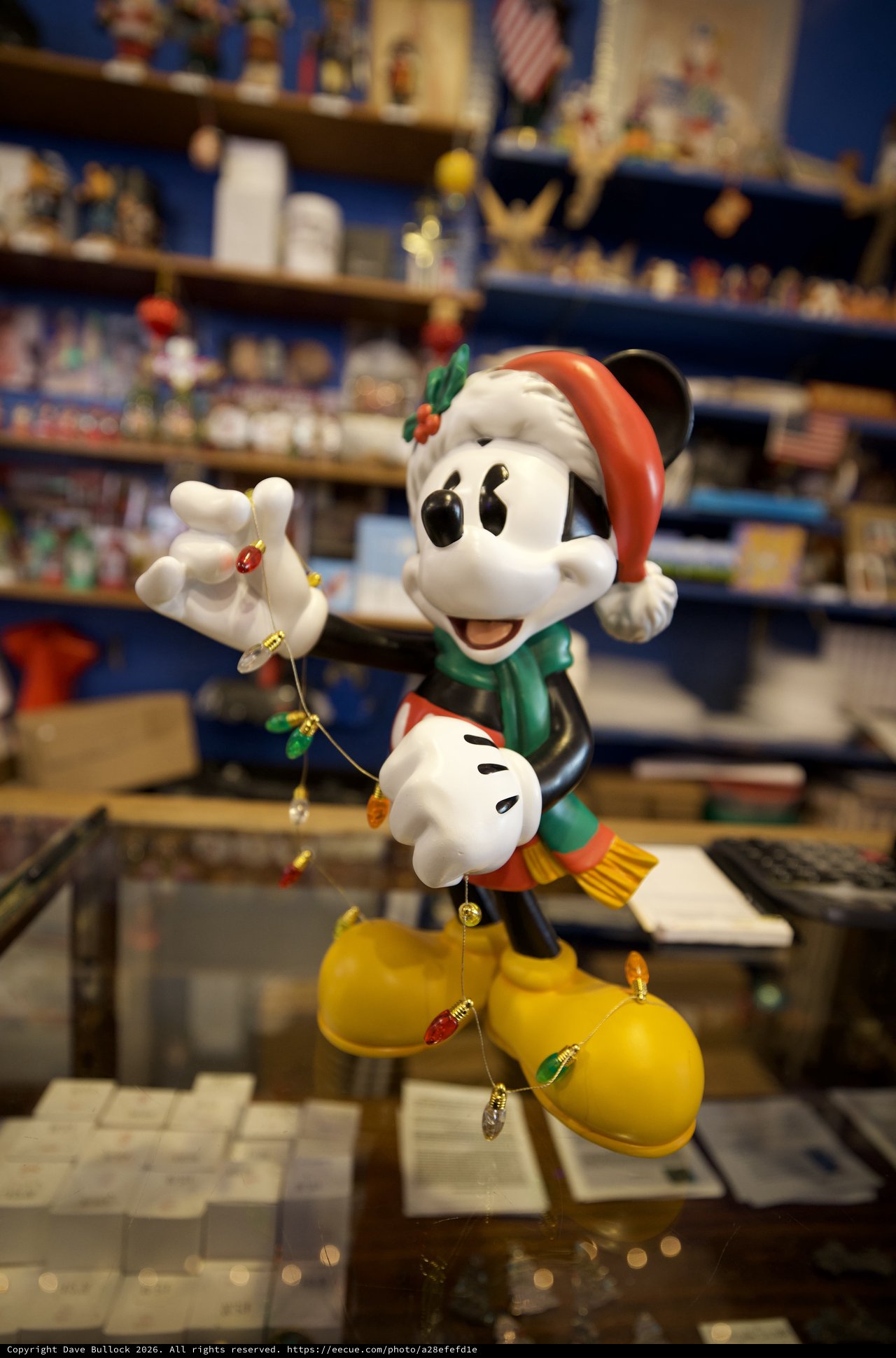 Mickey Mouse Christmas Figurine in Collectibles Shop