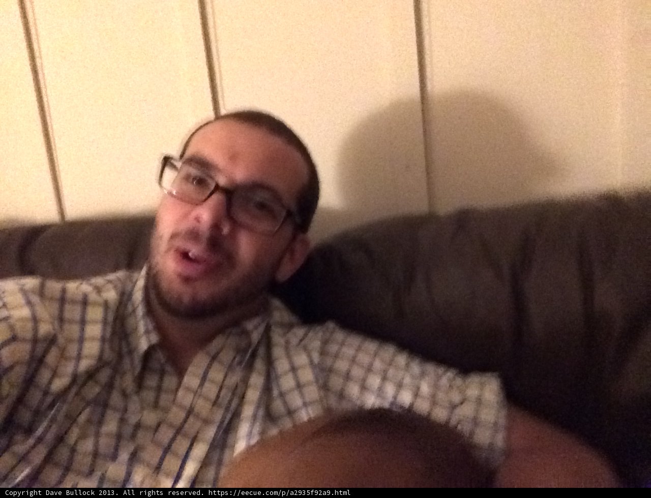 A Portrait of Dave B on his Couch