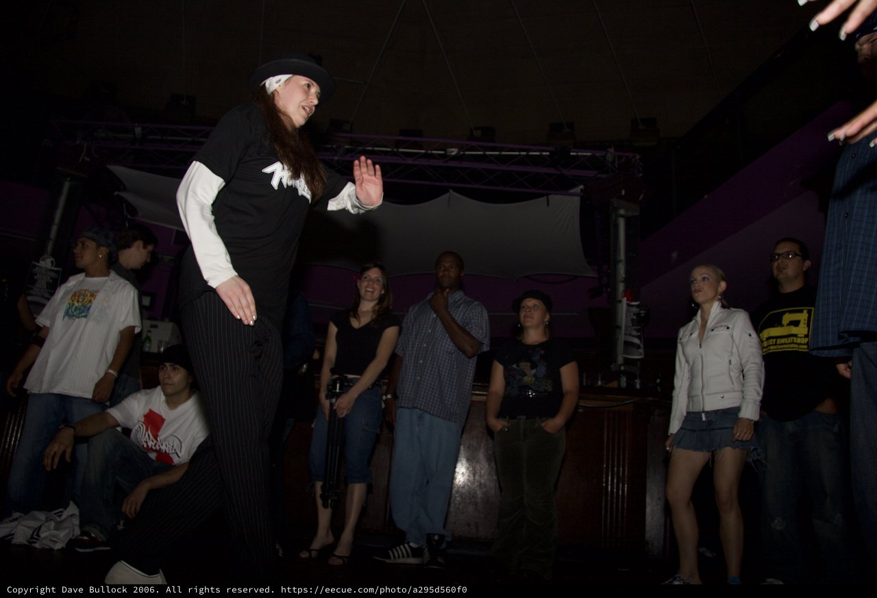 Female MC Commands the Stage at Underground Club