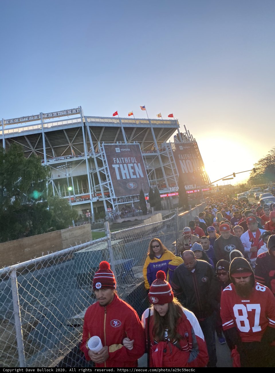 Sunset over the Stadium