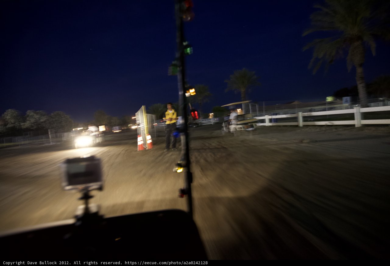 Blurred Drive on a Dirt Road