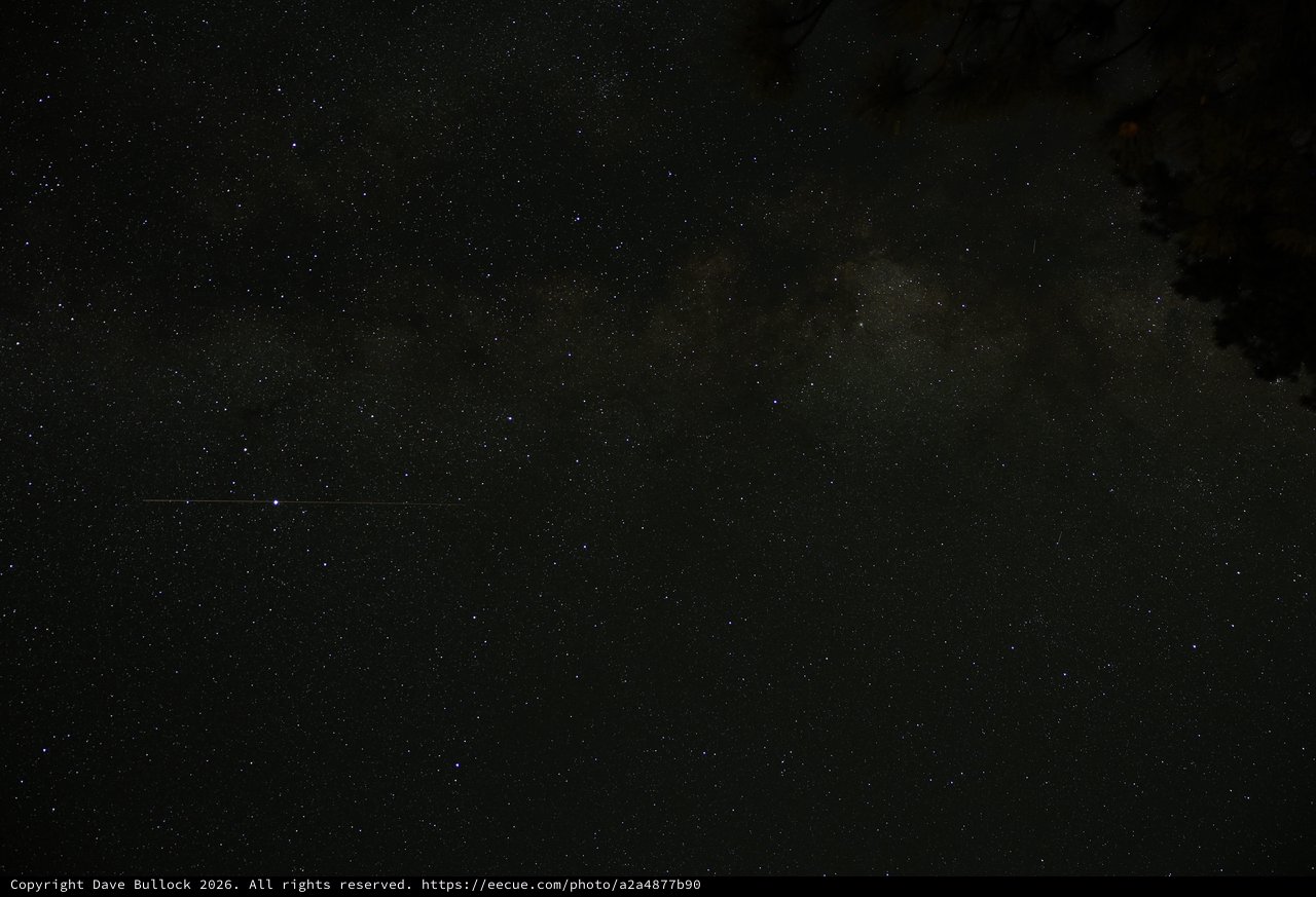 Milky Way Rises Over Mount Lassen Wilderness Night Sky