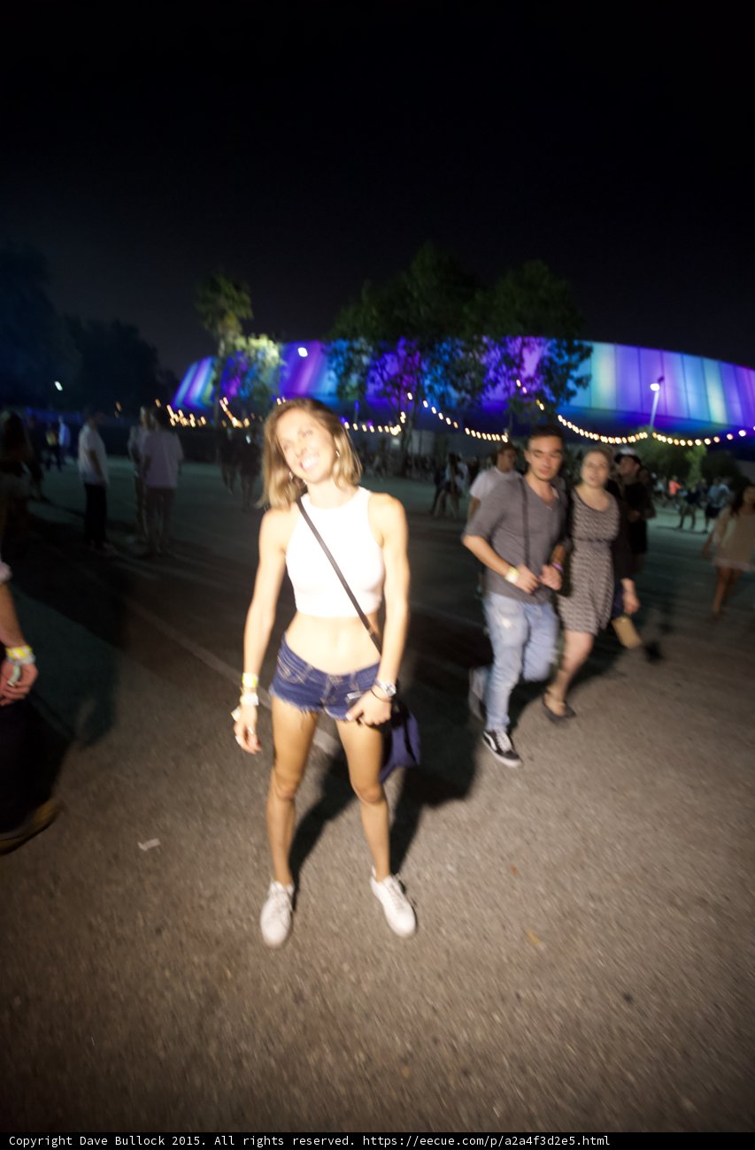 Woman Walking Arena Behind