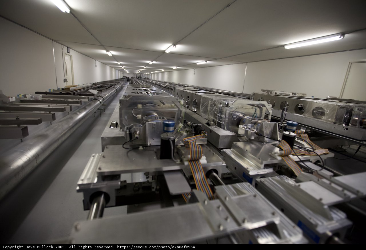 Rows of Machines in a Manufacturing Facility