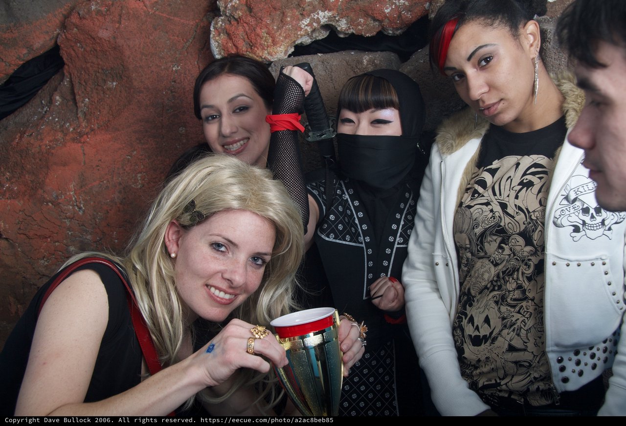 Halloween Ninja and Friends Celebrate with Trophy