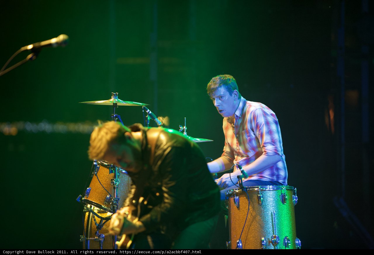 Patrick Carney of The Black Keys Rocking out at Coachella 2011