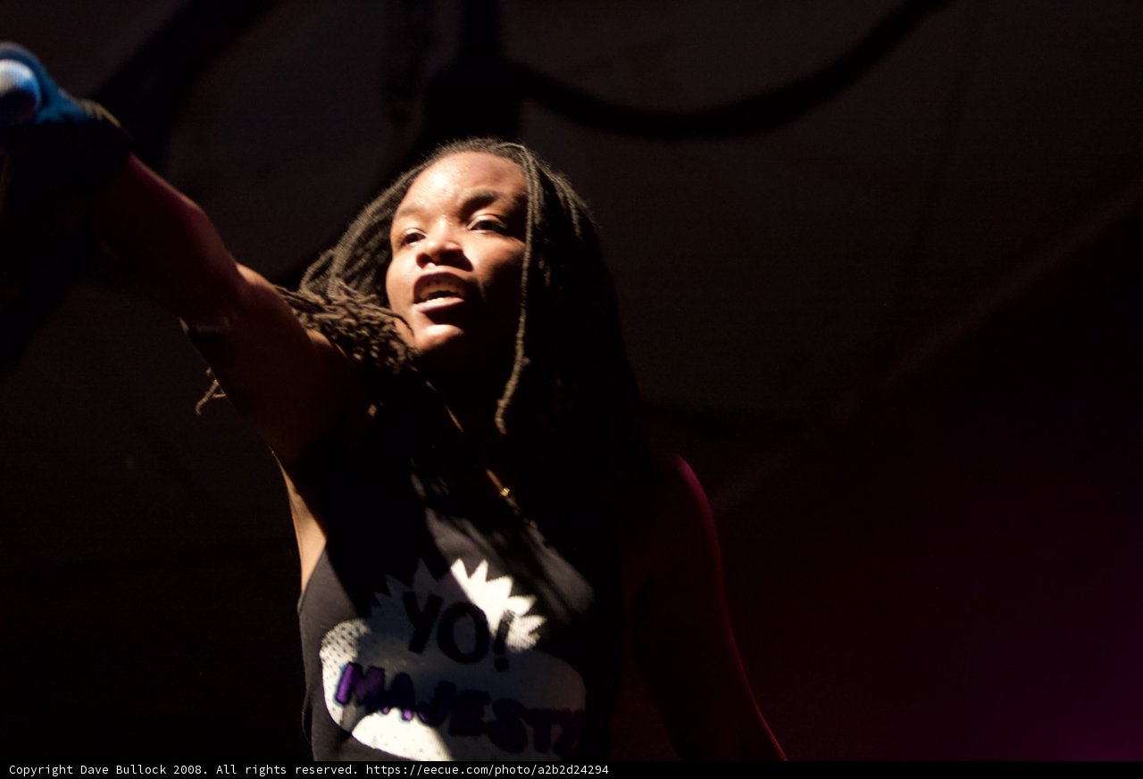 Dreadlocked Diva on the Mic