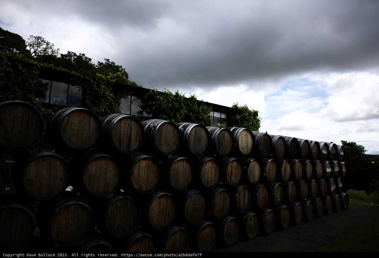 Wine Barrels in Napa Valley
