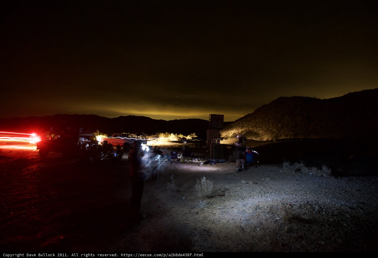 Desert Night Light Show