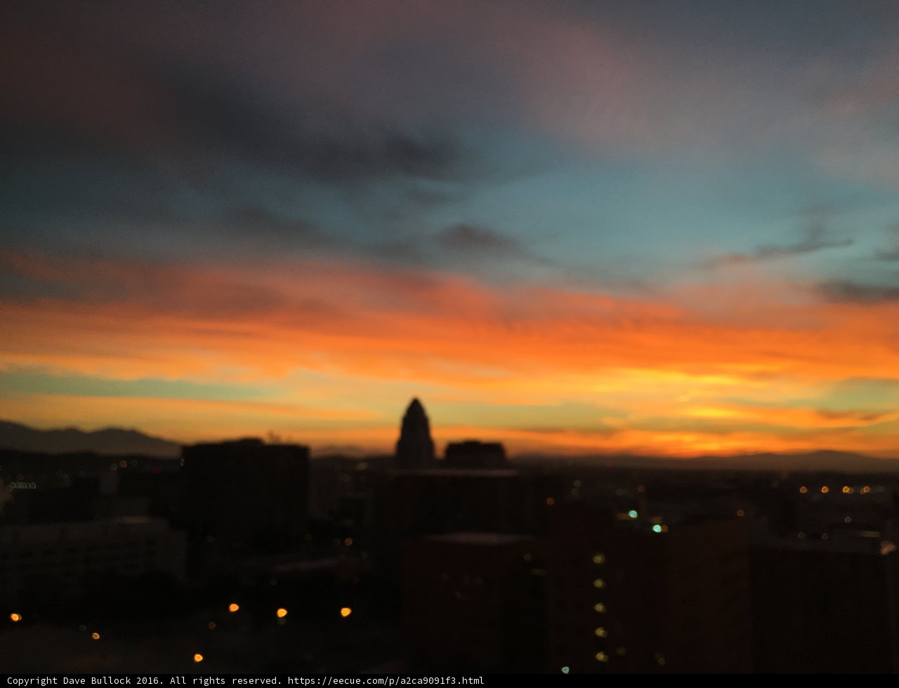 Glorious Sunset over Los Angeles