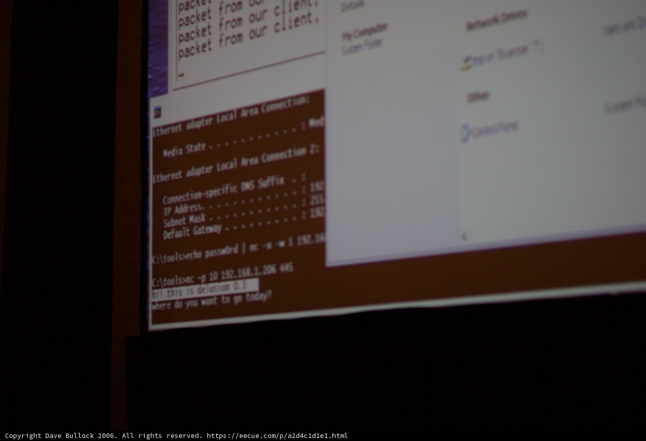 Message on the Screen