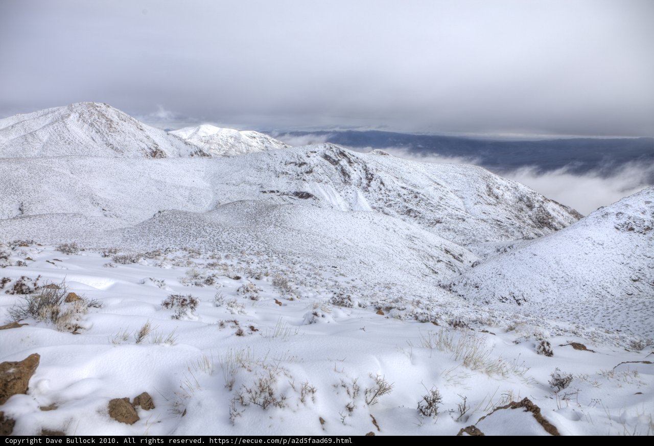 Majestic Mountain Peaks Covered in a Blanket of Snow