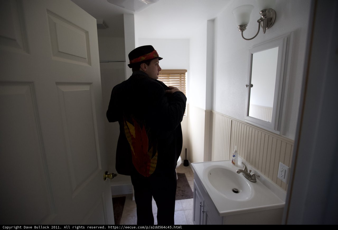 Groom Preparing for the Big Day