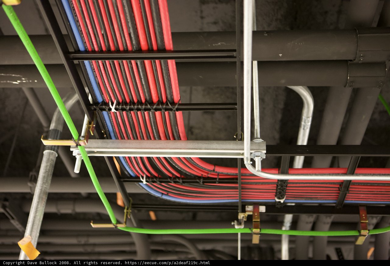 Wiring in the One Wilshire Datacenter