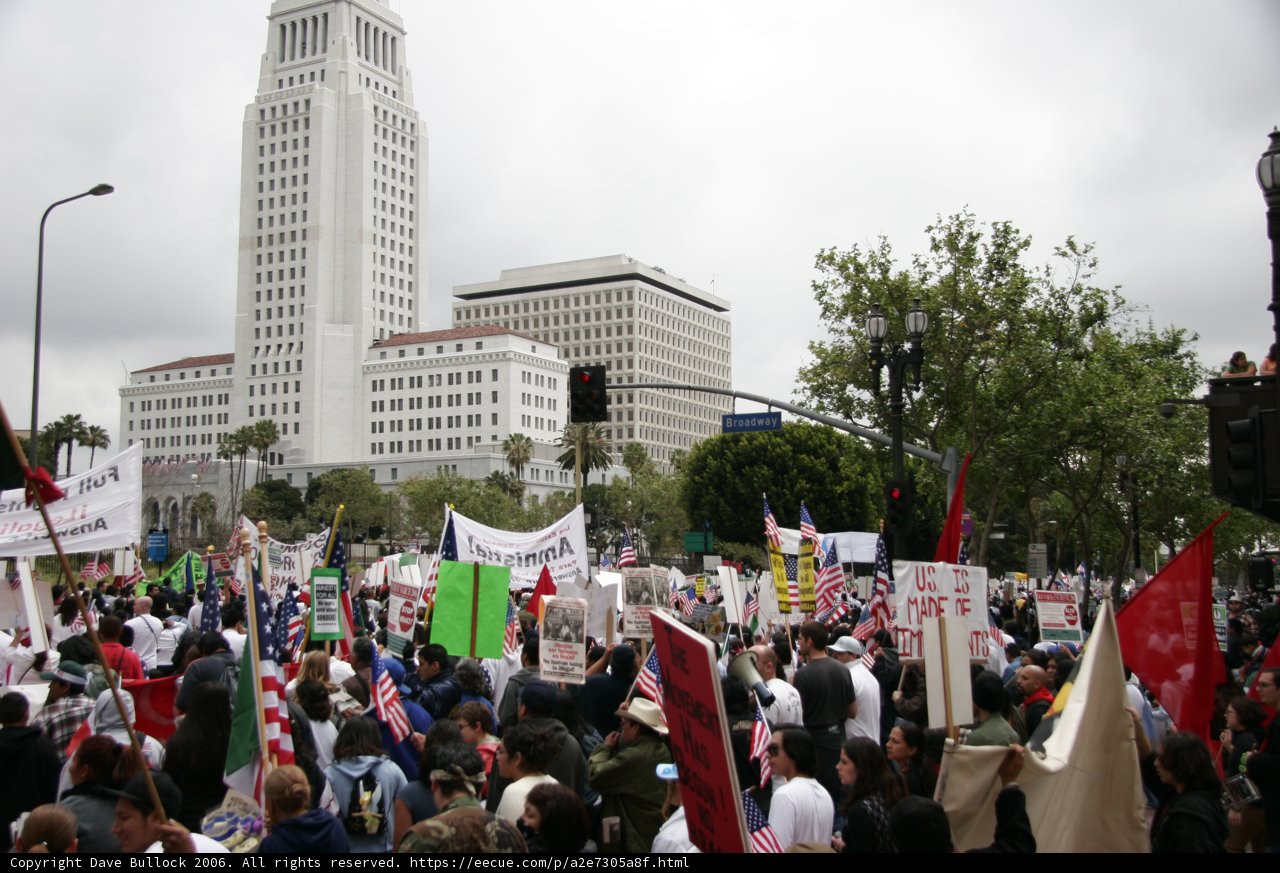 Student Protesters Gather Outside Office Building