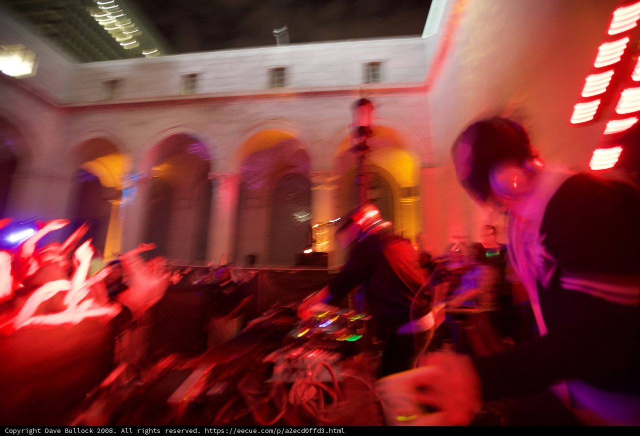 Red Shirted Man Brings the Nightclub to Life