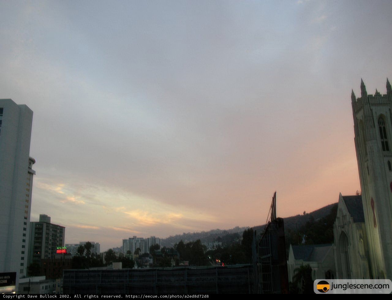Hollywood Sunset from Above
