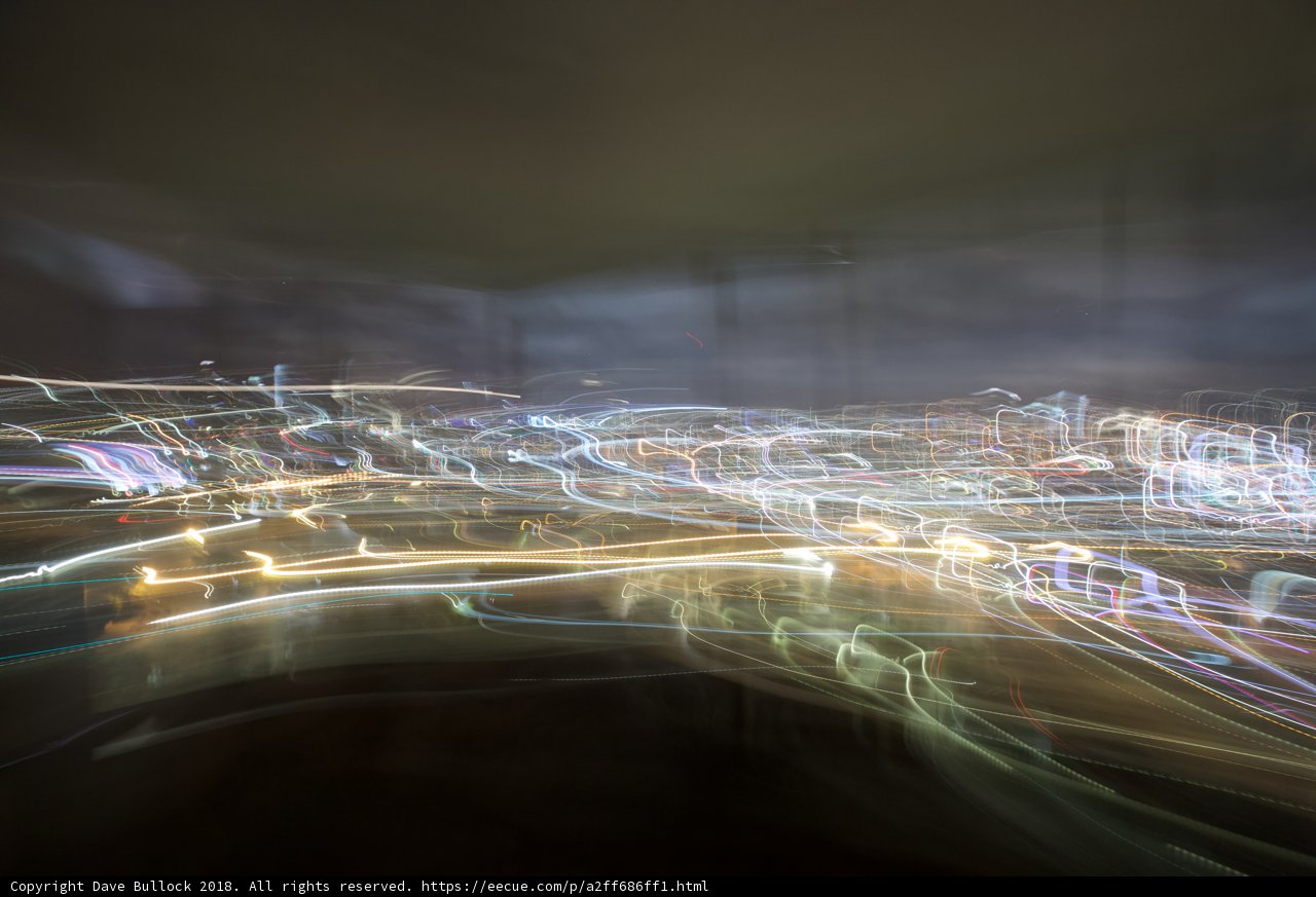 Illuminated Urban Nightscape