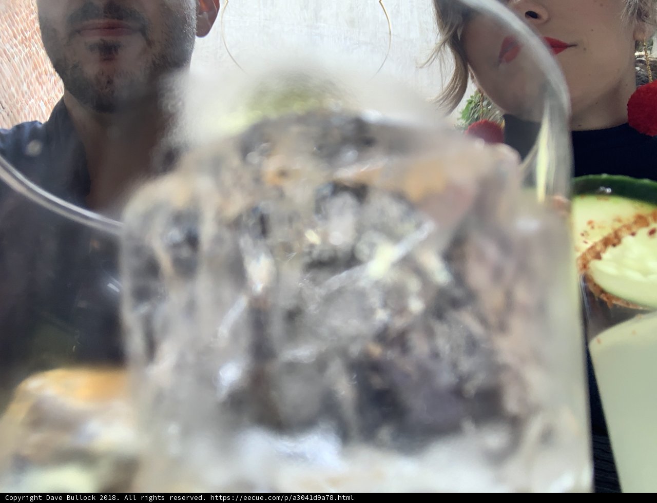 Enjoying a Refreshing Drink