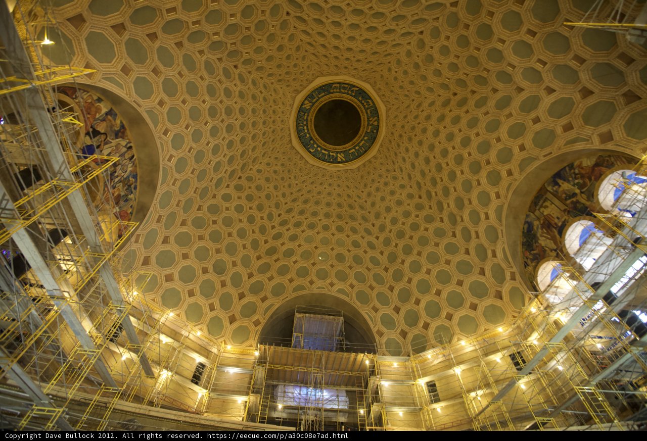 Illuminated Dome in a Sacred Space