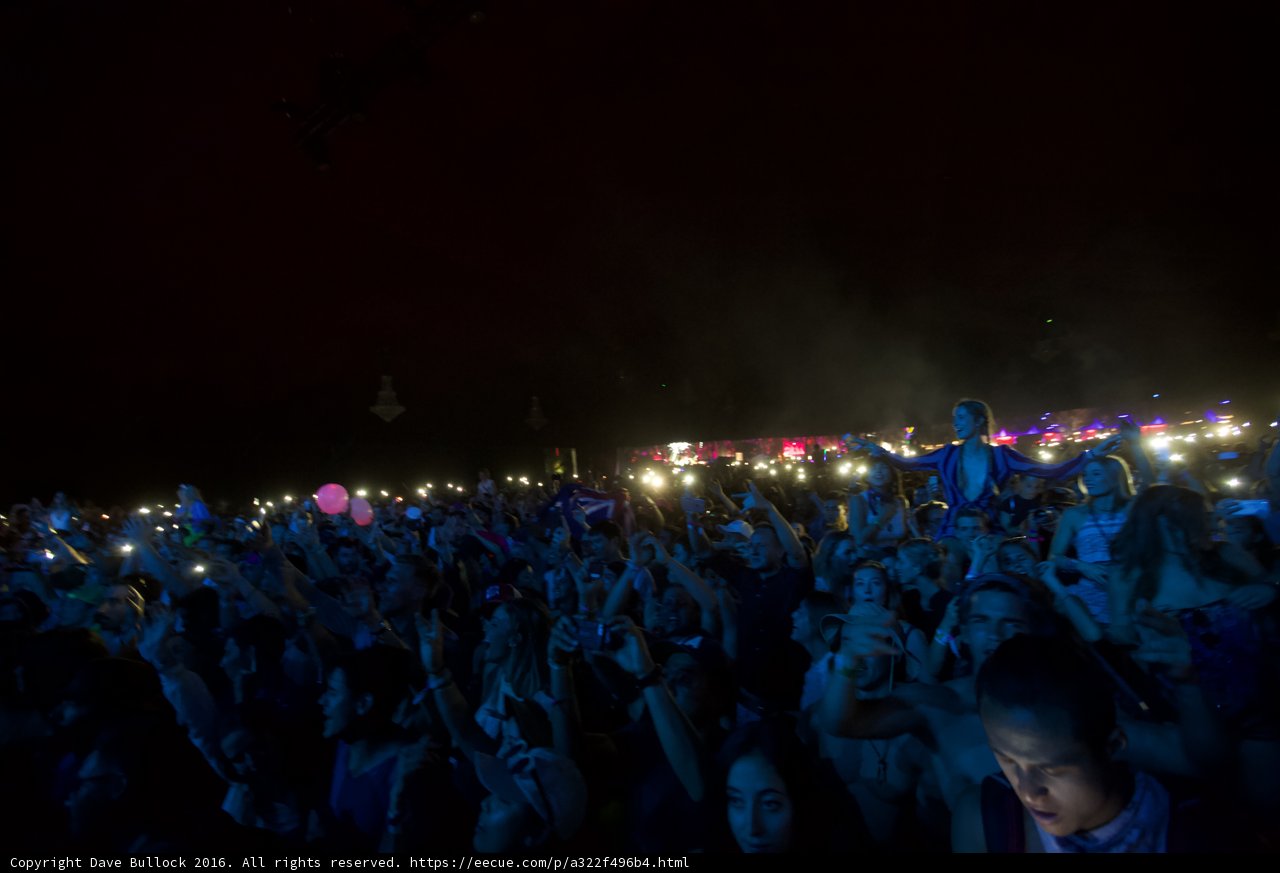Lights and Phones at Coachella Concert