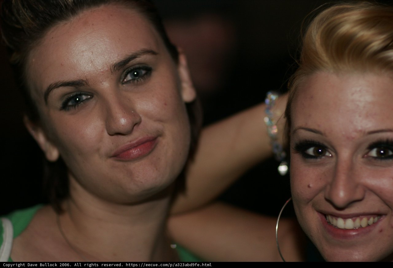 Two Women Strike a Pose