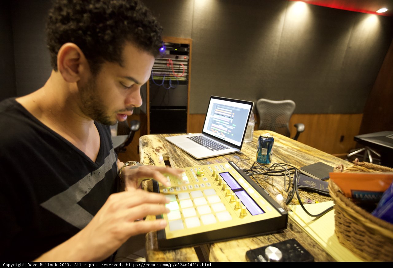 Marc Kinchen at Work in the Recording Studio