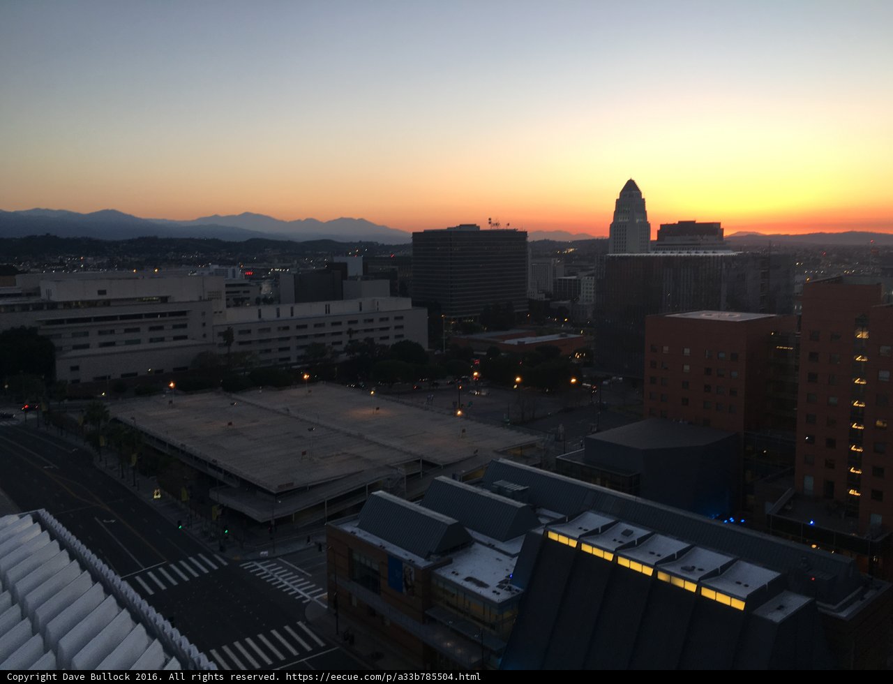 Sunset Over the City