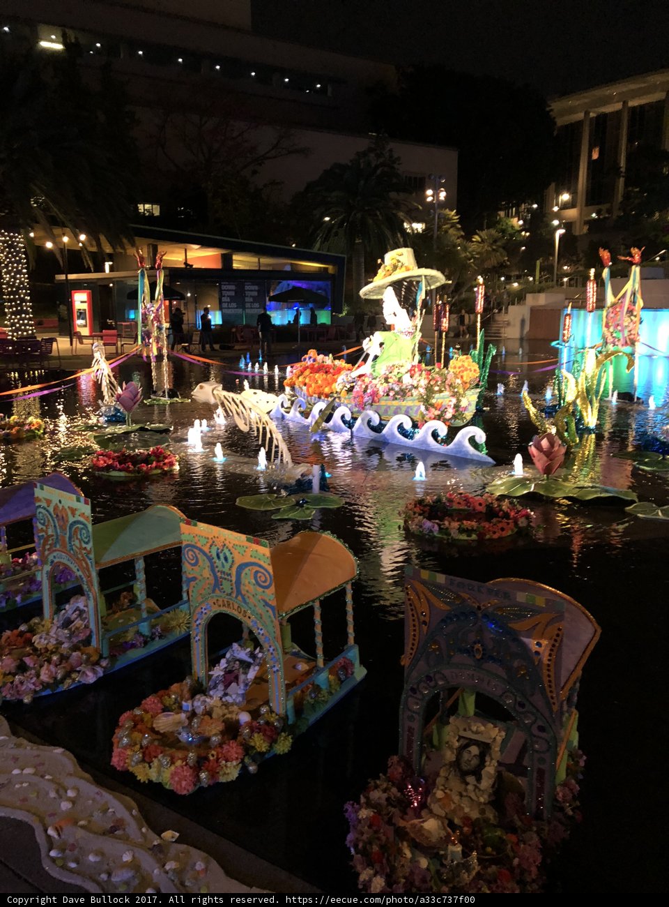 Nighttime Float and Chair Display
