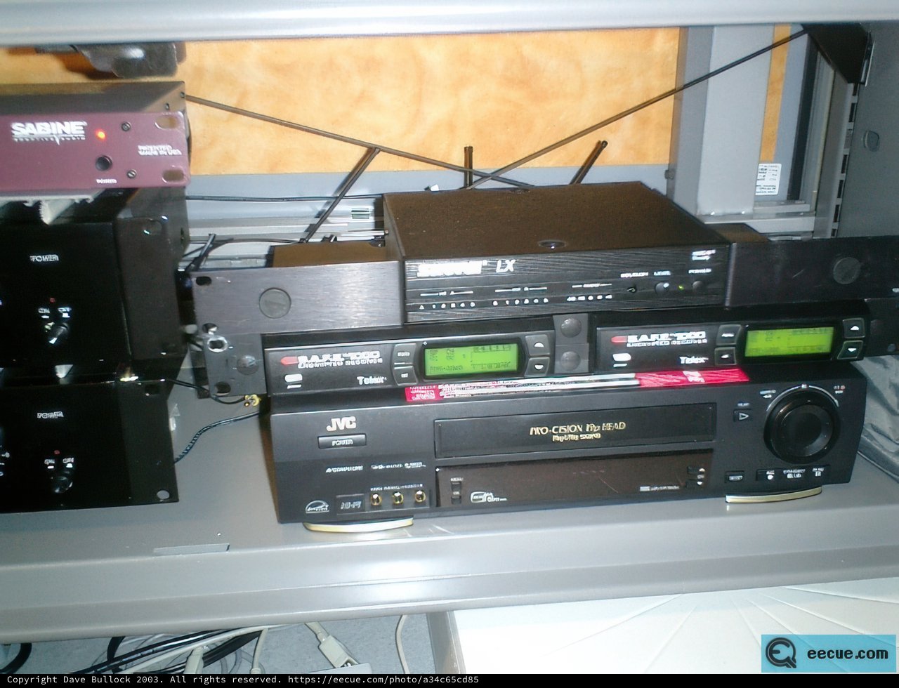 Retro Electronics Shelf