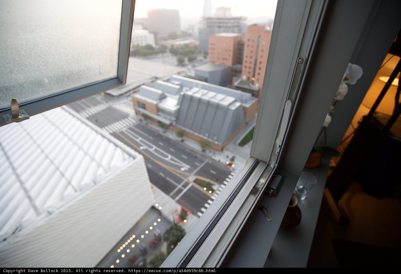 Disney Hall Roof Window View