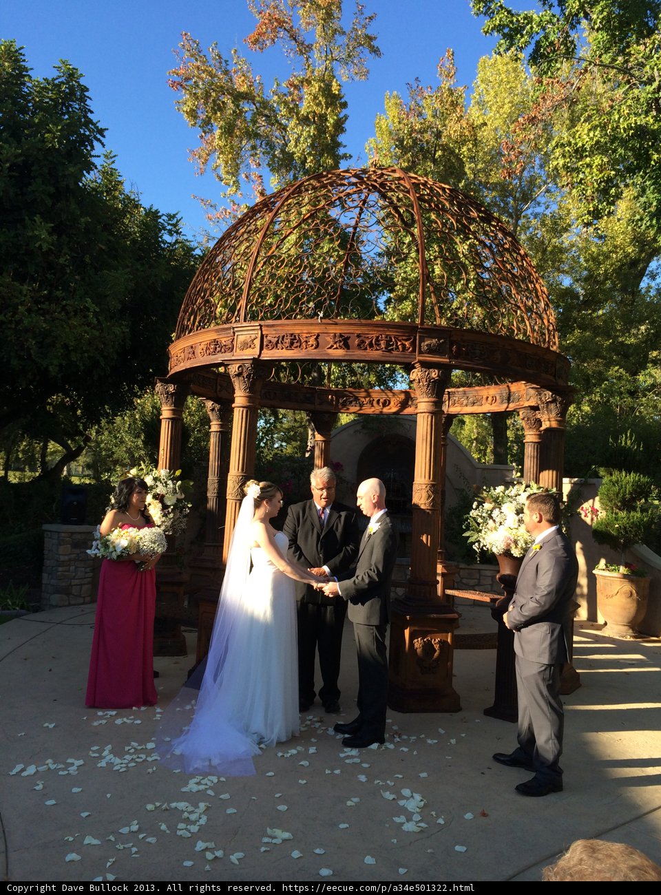 Elegant Wedding under Blue Skies