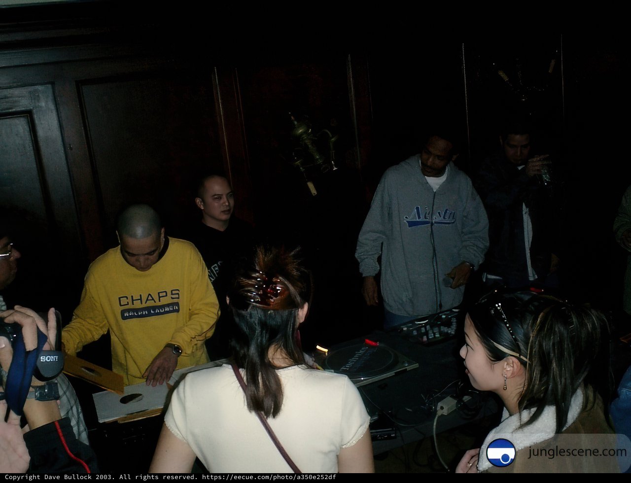 Nightclub Performance with DJ and Group of People