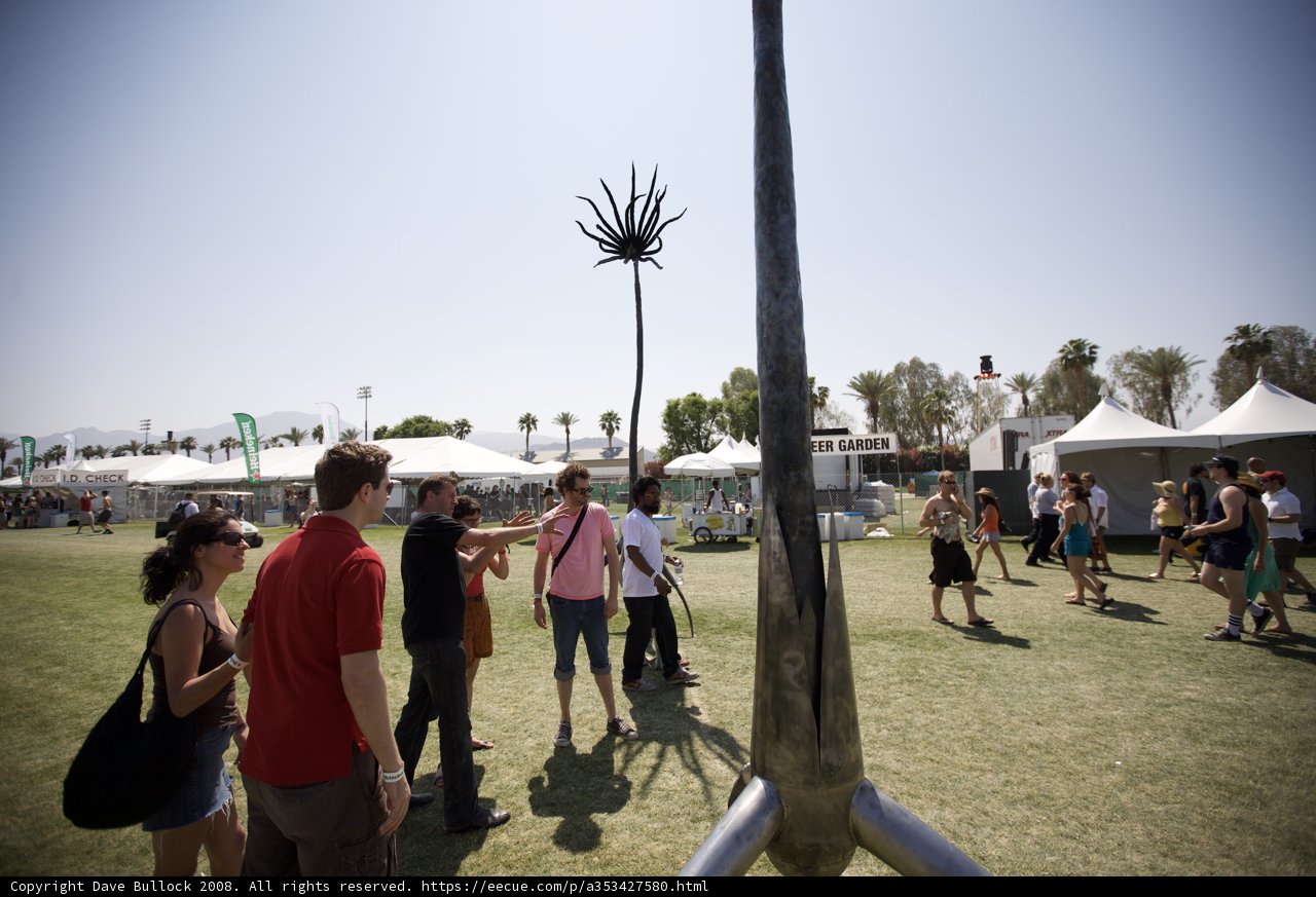 The Towering Metal Sculpture at Coachella