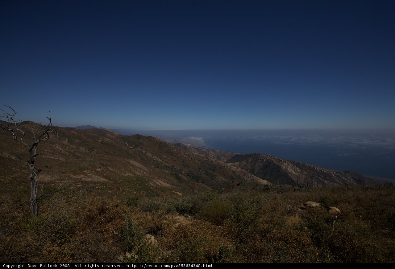 Majestic View of the Ocean and Mountains from Gaviota Peak