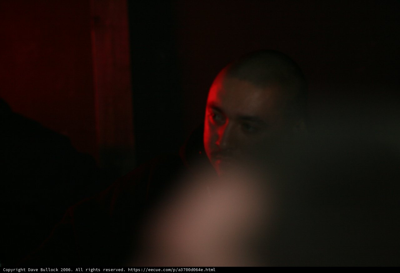 Red-Lit Mystery Man